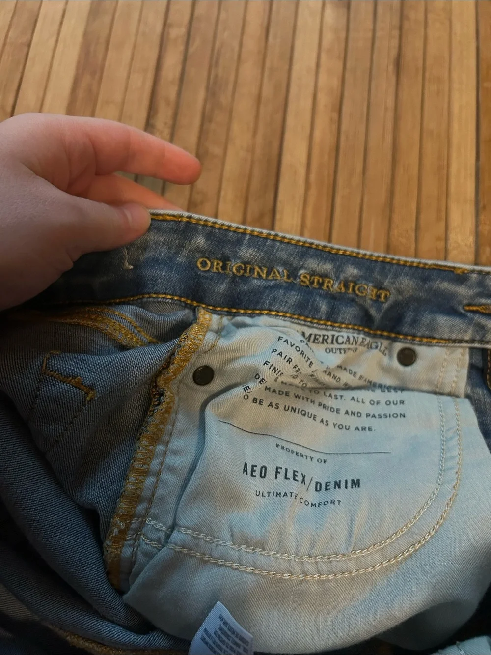 American Eagle Outfitters Men’s 26x30 Original Straight Leg Western Cowboy Jeans